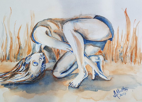 Viver Mulher - 35,5 x 29 - Aquarela